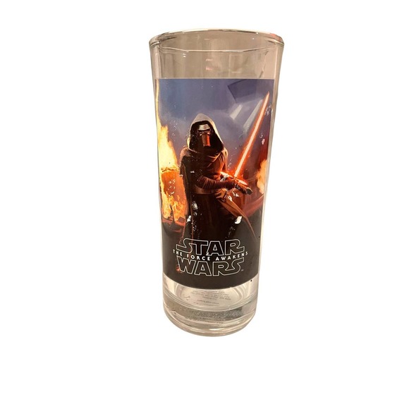 Star Wars The Force Awakens Drinking Glasses Set of 3 w Flaws - Picture 3 of 8
